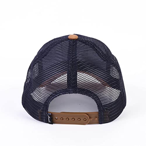 Cerda Groot Curved Visor Cap - Black and Brown - Adjustable Adult Cap (2200009804)