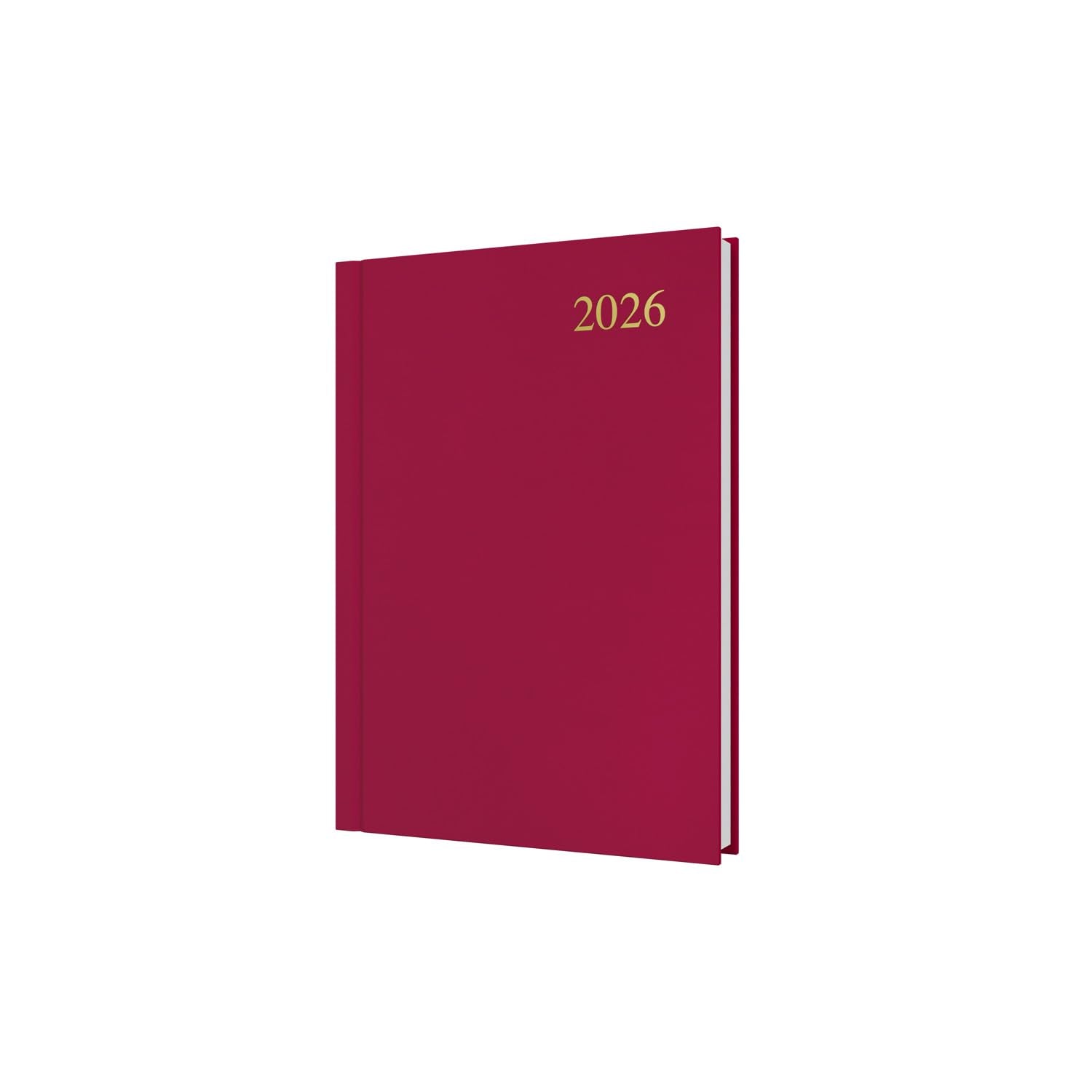 Collins Essential 2026 12 Month Day-To-Page Appointment Book Planner | A5 Brown Hard Cover