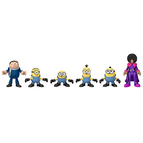 Fisher-Price Minions Figure Pack - 6-Piece Imaginext Action Set for Kids Ages 3-8