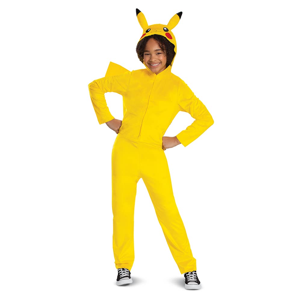 Disguise Pokémon Pikachu Costume - Kids Jumpsuit with Dimensional Hood