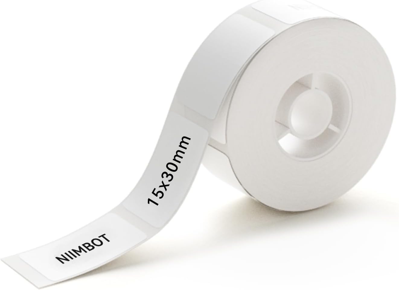 NIIMBOT Thermal Printer Labels - 15x30mm White Stickers | 210 Labels/Roll | Compatible with D11/D110/D101 1