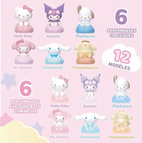 Hello Kitty Baby Angel Series - 1 Random Mini Figure Blind Bag (4cm, Light-Up or Matt Style) 5