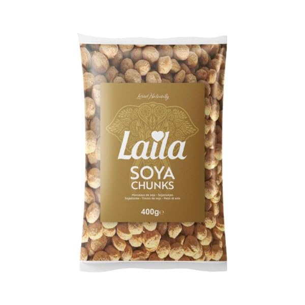 LAILA Soya Chunks - High Protein Meat Alternative | 400g Pack 1