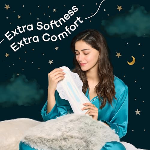 Whisper Ultra Nights XL+ 15 Pads - Extra Heavy Flow Overnight Protection with Wings