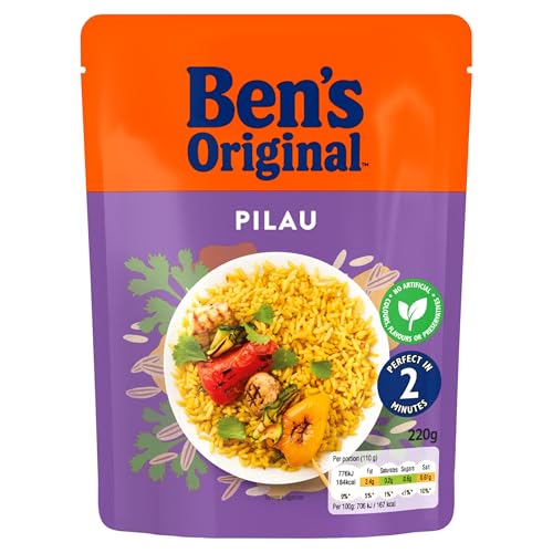 Ben's Original Pilau Microwave Rice, Bulk Multipack 6 x 220g Pouches