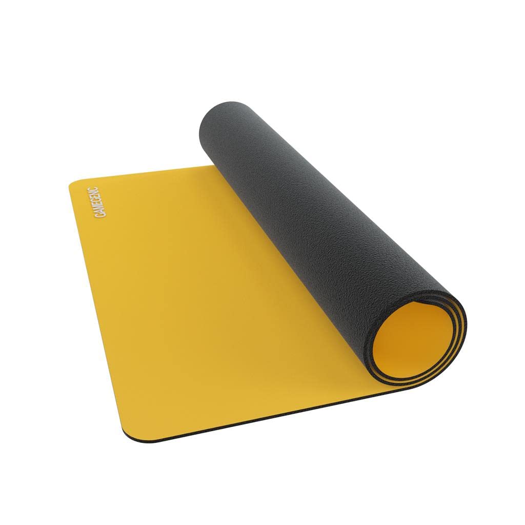 Gamegenic Prime 2mm Playmat - Yellow | Natural Rubber | Anti-Slip Backing | GGS40010ML 2
