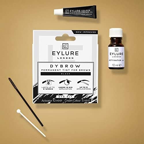 Eylure - DYBROW Eyebrow Dye Kit (Black, 5ml Dye Cream + 10ml Activator) 2