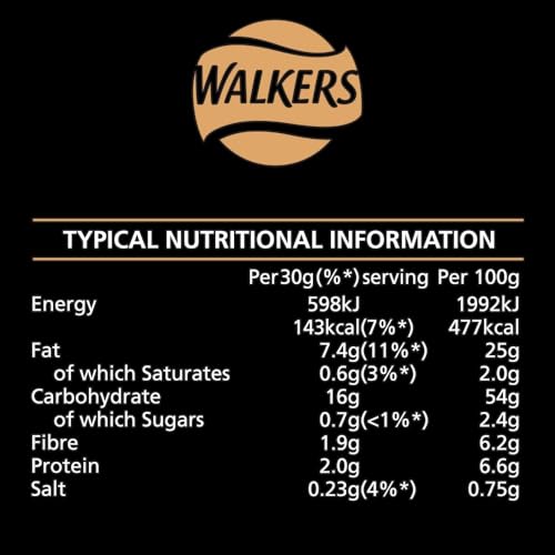 Walkers Sensations Balsamic Vinegar & Caramelised Onion Sharing Crisps 150g