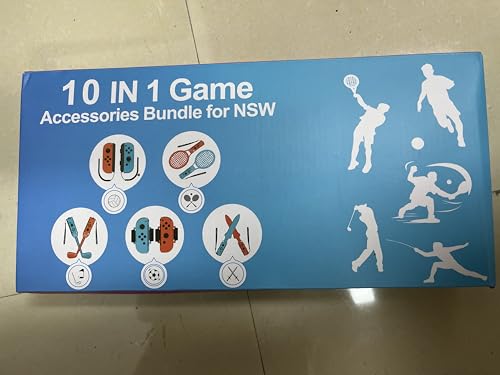 HLRAO 10 in 1 Nintendo Switch Sports Accessories Bundle for Switch & OLED Model 18