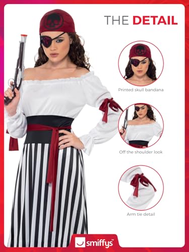 Smiffys Pirate Lady Costume - Adult Women's Size 8-10 (20803S)