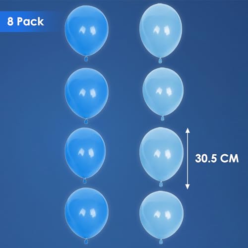 Talking Tables Blue Balloons - Pack of 8 Latex Party Decorations, 30.5cm 2