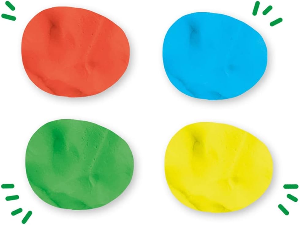 SES Creative Feel Good Dough Pure - 4-Pack Sensory Play Dough for Toddlers & Kids 2