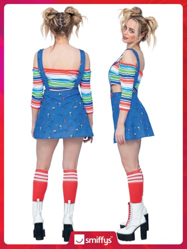 Smiffys Officially Licensed Chucky Costume for Women, Multi-Colour, Size S-UK