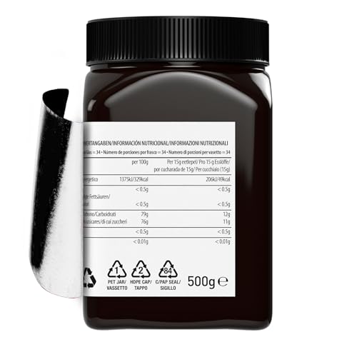 Pure Gold Manuka Honey 525+ MGO Certified - 500g Raw & Unpasteurised - New Zealand Ethically Sourced