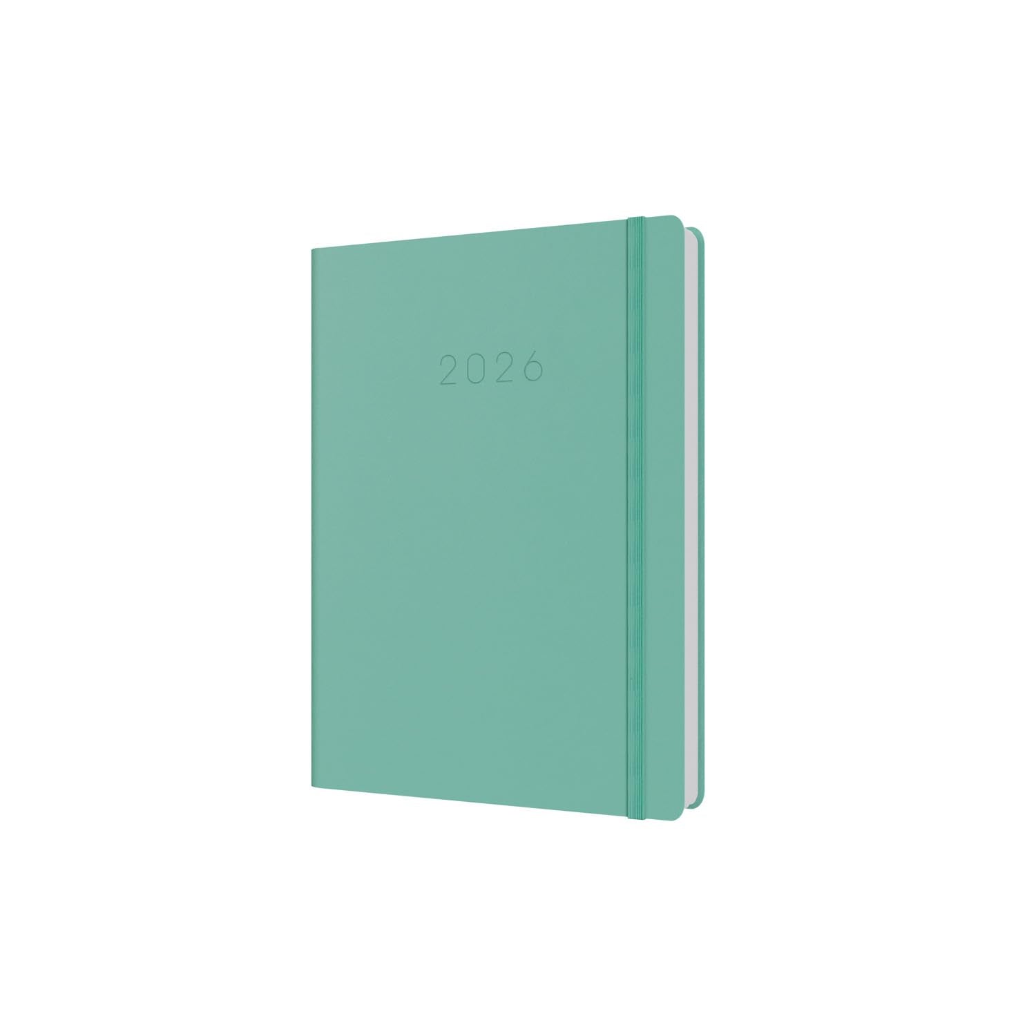 Collins Legacy 2026 Appointment Book Planner - A5 Day-To-Page | 1/2 Hourly Appointments | Mint Hard Cover