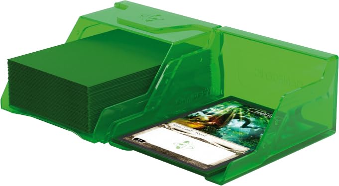 Gamegenic Bastion 50+ XL Deck Box - Green | Plastic | Secure Closure | Portable 5