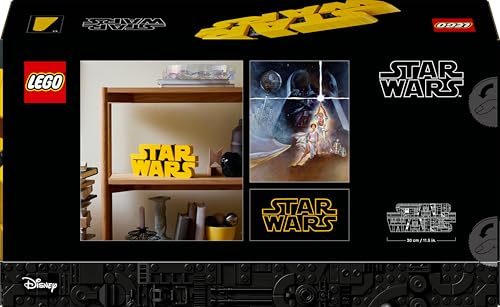 LEGO Star Wars 75407 Brick-Built Star Wars Logo - Collectible Building Set for Adults 15