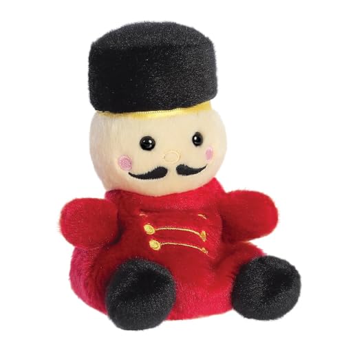 AURORA Palm Pals Marius Nutcracker Soft Toy | 13 cm | Red & Black | Suitable from Birth