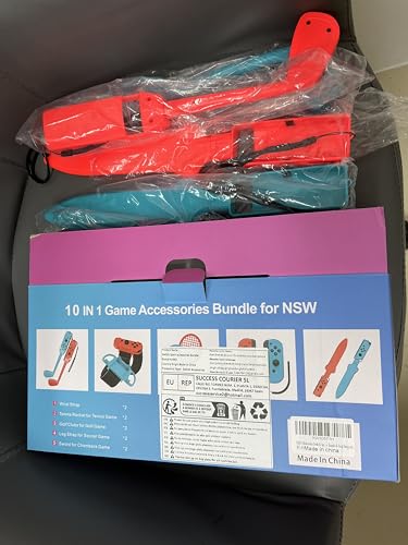 HLRAO 10 in 1 Nintendo Switch Sports Accessories Bundle for Switch & OLED Model 19