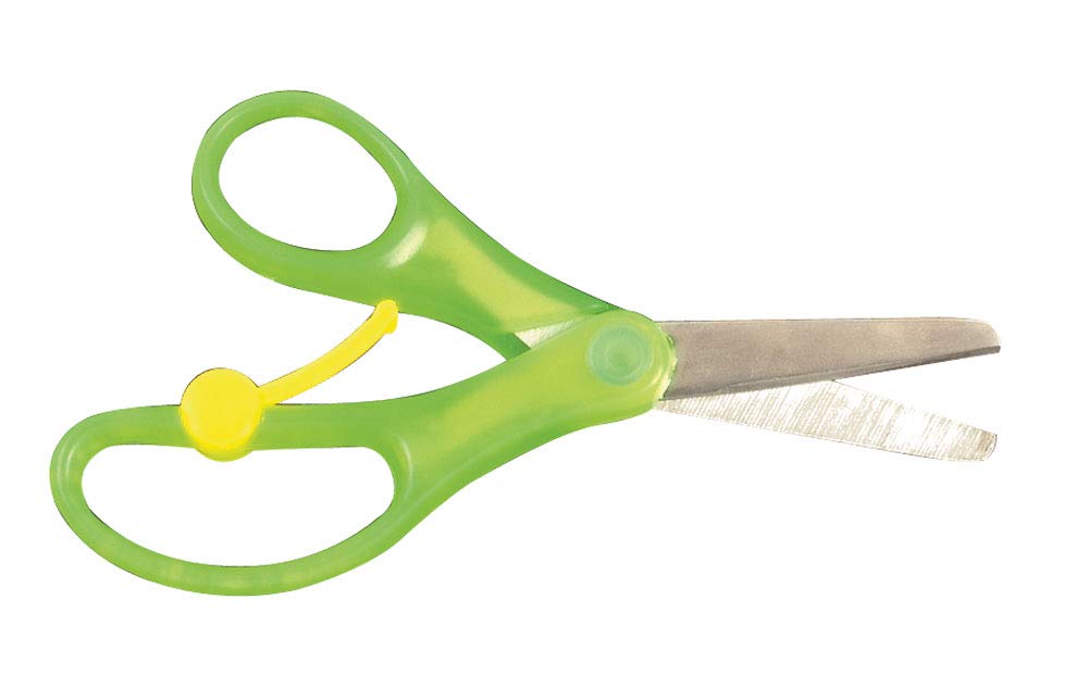 Baker Ross Spring-Loaded Craft Scissors - Pack of 3, Stainless Steel Blades, 13cm Size 7