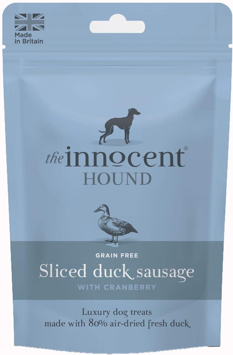 The Innocent Hound - Grain Free Sliced Duck Sausages with Cranberry 70g