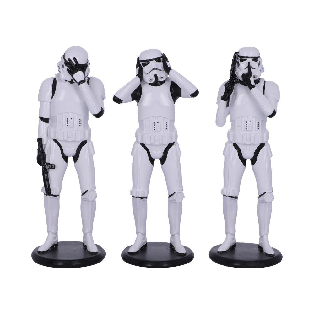 Nemesis Now Stormtrooper Three Wise Sci-Fi Figurines - 14cm Resin Statue