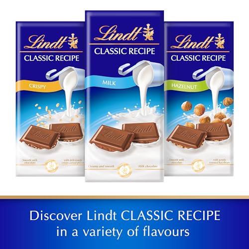 Lindt Classic Recipe Milk Hazelnut Chocolate Bar 100g 7