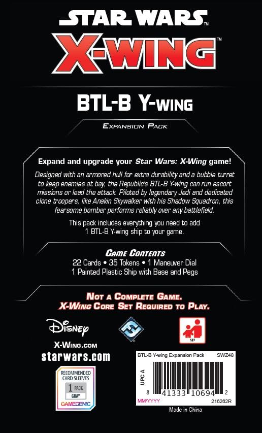 Fantasy Flight Games Star Wars: X-Wing BTL-B Y-Wing Expansion Pack (FFGSWZ48)