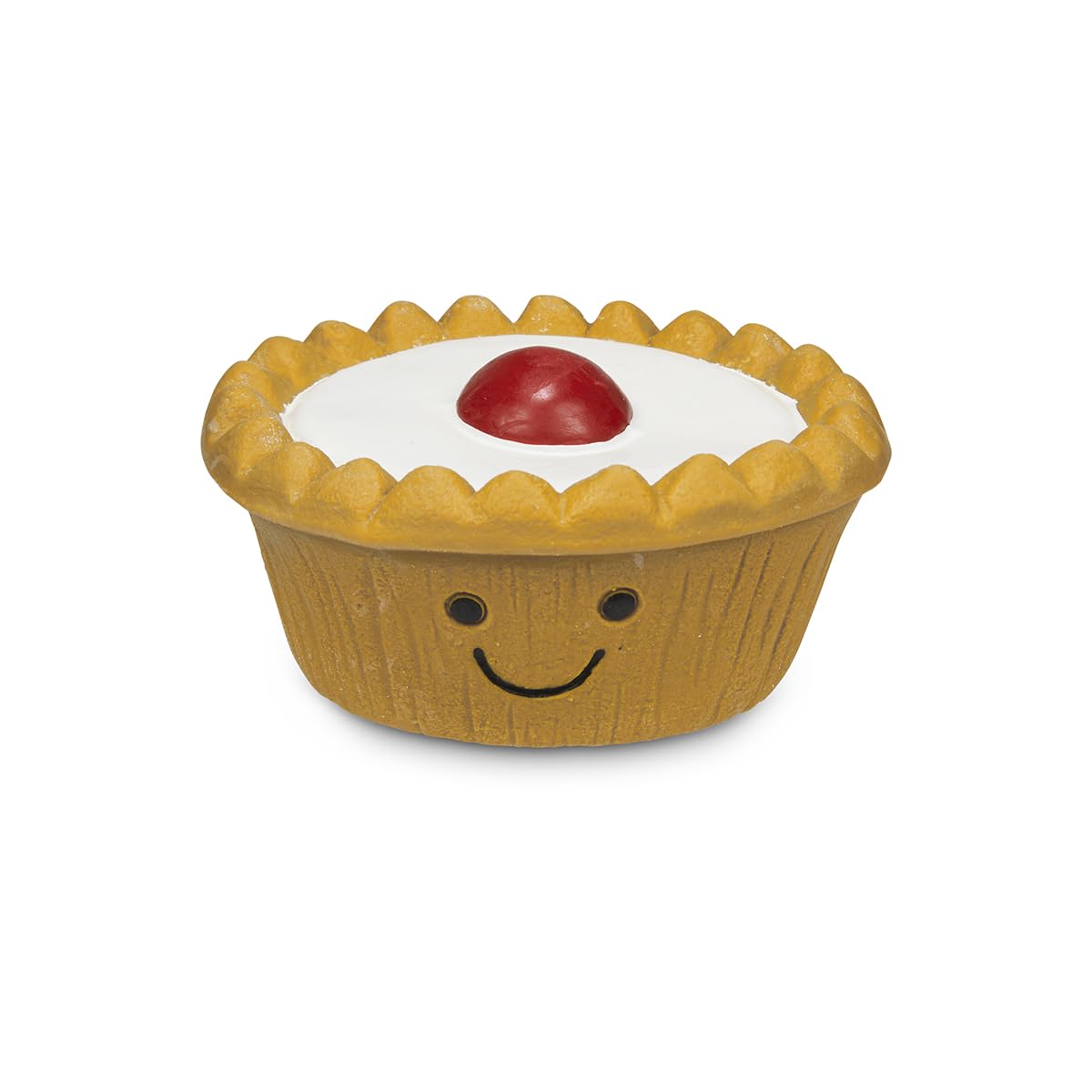 Petface Cherry Bakewell Latex Dog Toy with Built-In Squeaker | Durable Chew Toy for All Breeds 1