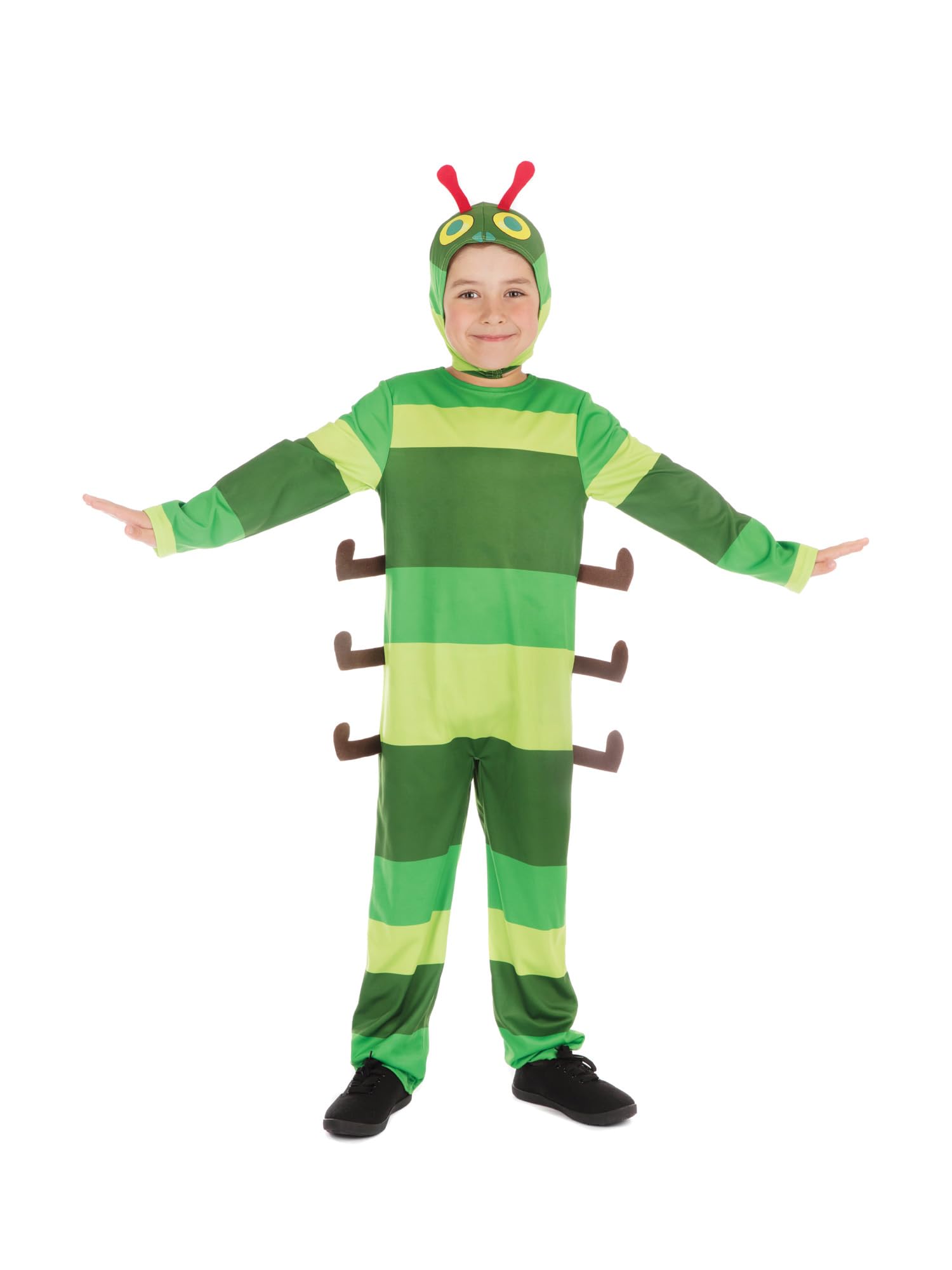 Rubies Bristol Novelty Caterpillar Costume - Kids Size 6-8 Years | Jumpsuit & Headpiece