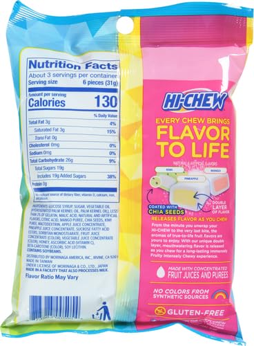 Hi-Chew Tropical Mix Fruit Chews - 100g Bag 2