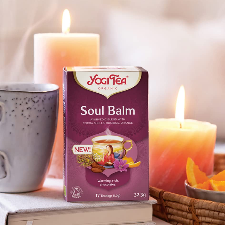 YOGI TEA Soul Balm Organic Herbal Tea with Cocoa Shells & Rooibos, 102 Teabags 2