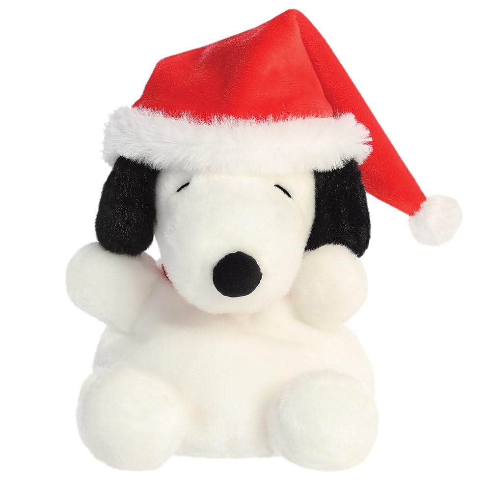 Santa Snoopy Palm Pals Plush - Soft Stuffed Animal for Kids & Collectors 4