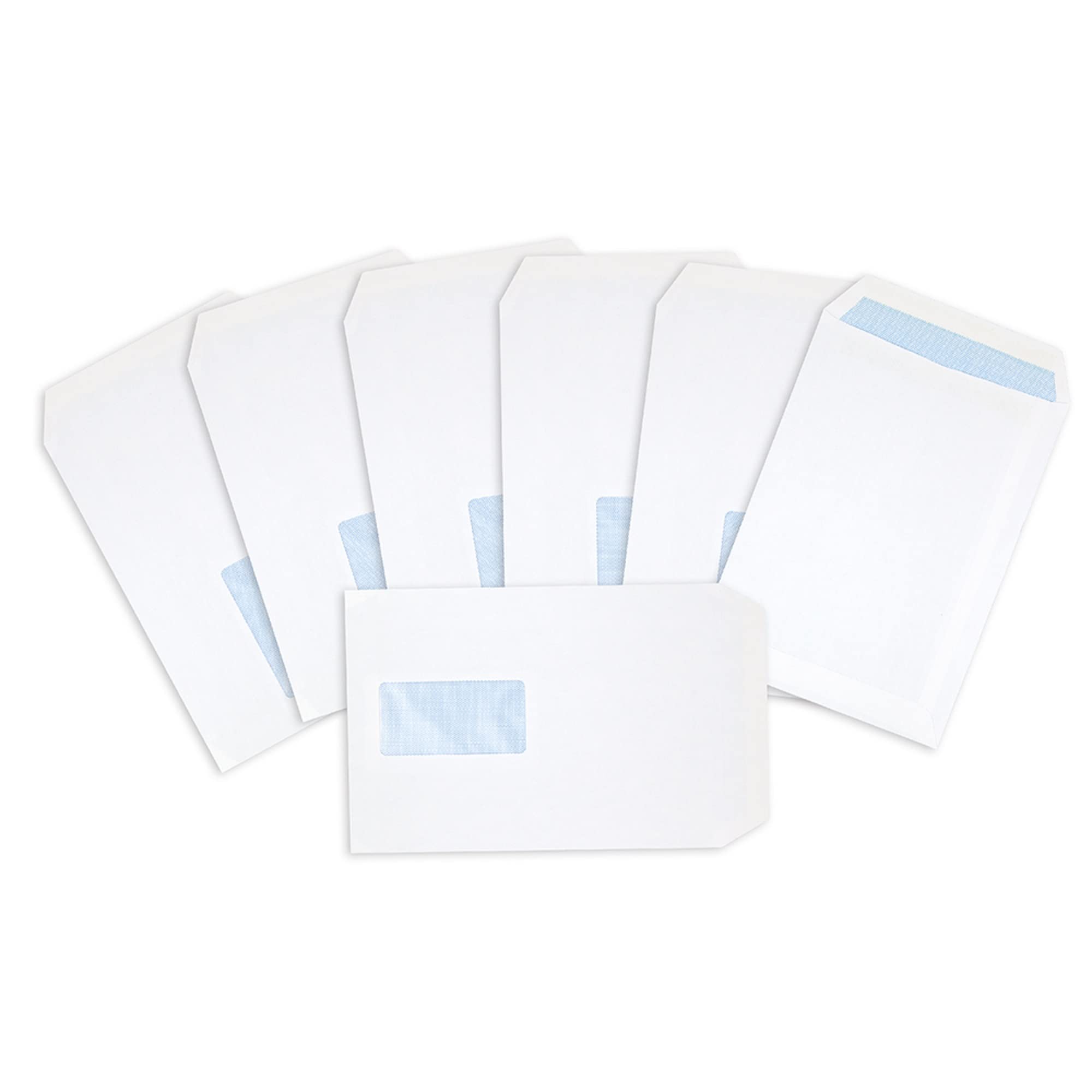 Postmaster C5 Window Envelopes 229x162mm 90 GSM Self Seal White | 200 Pack | Made in UK