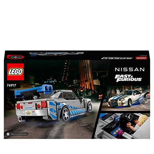 LEGO Speed Champions Nissan Skyline GT-R (R34) Race Car - 319-Piece Building Set for Ages 9+ 10