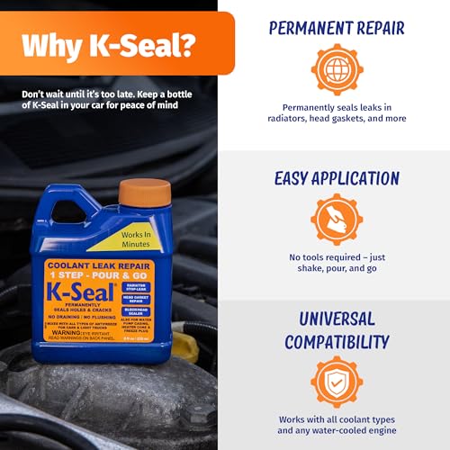 K-Seal Coolant Leak Repair - Fast & Permanent Engine Fix for Vehicle Maintenance (ST5501)