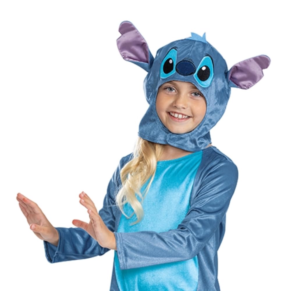 Disney Lilo & Stitch Stitch Jumpsuit Costume - Official Kids Fancy Dress with Hood 9