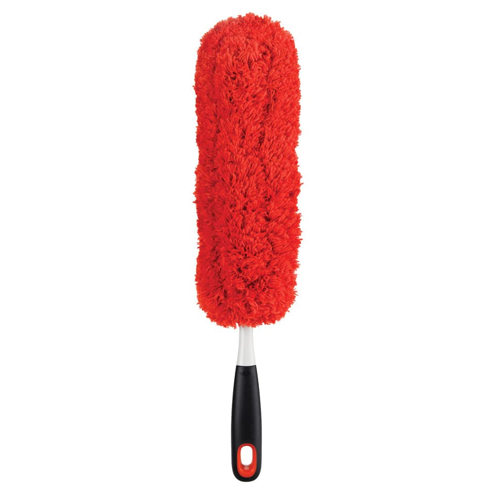 OXO Good Grips Microfibre Duster Refill - Traps Dust Chemically Free | Machine Washable | Red