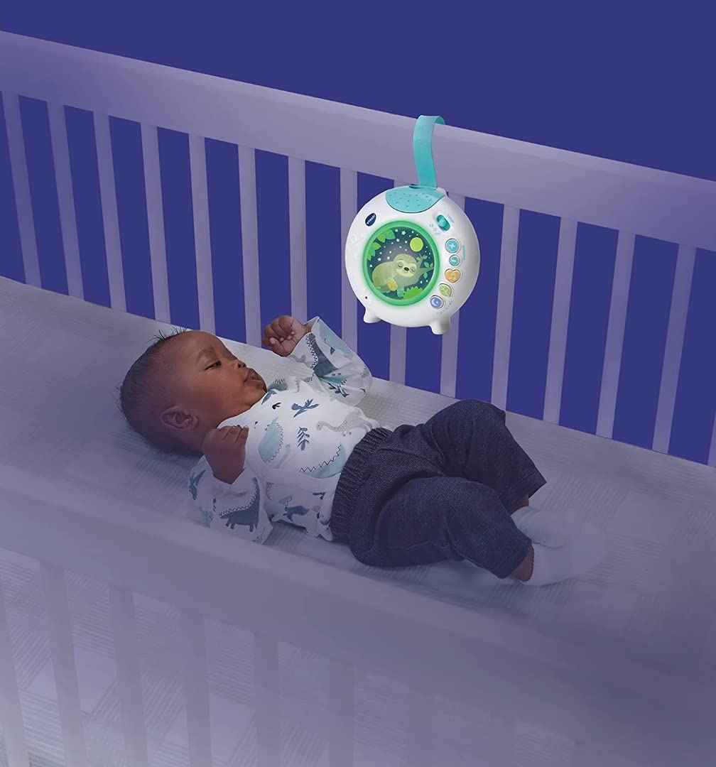 VTech Baby Sleepy Sloth Cot Light with Colourful Light Projection, Soothing Sounds & Timer 2