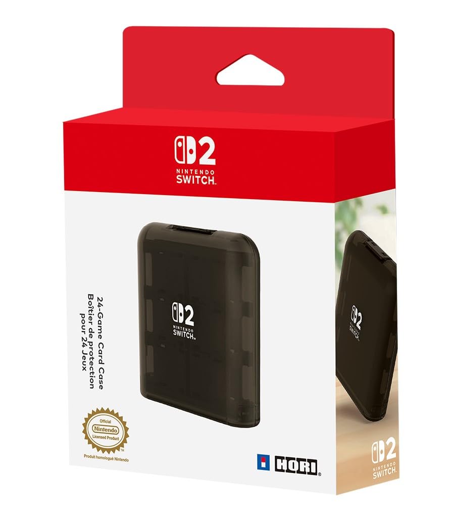 Hori 24-Game Card Case (Black) for Nintendo Switch 2 | Officially Licensed