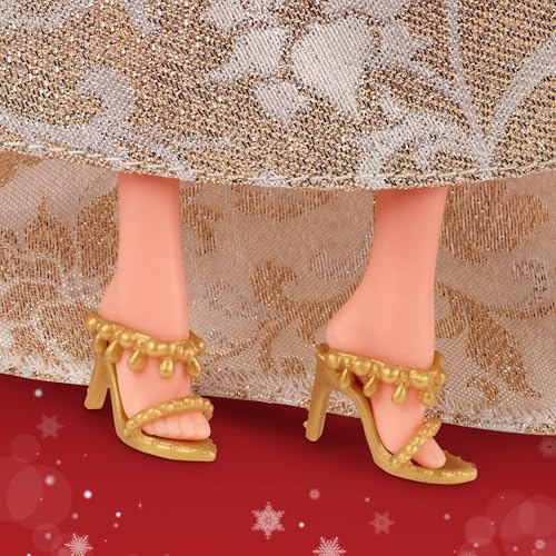 Barbie Signature 2025 Holiday Barbie Doll - Silver & Gold Festive Fashion, 6+ 9