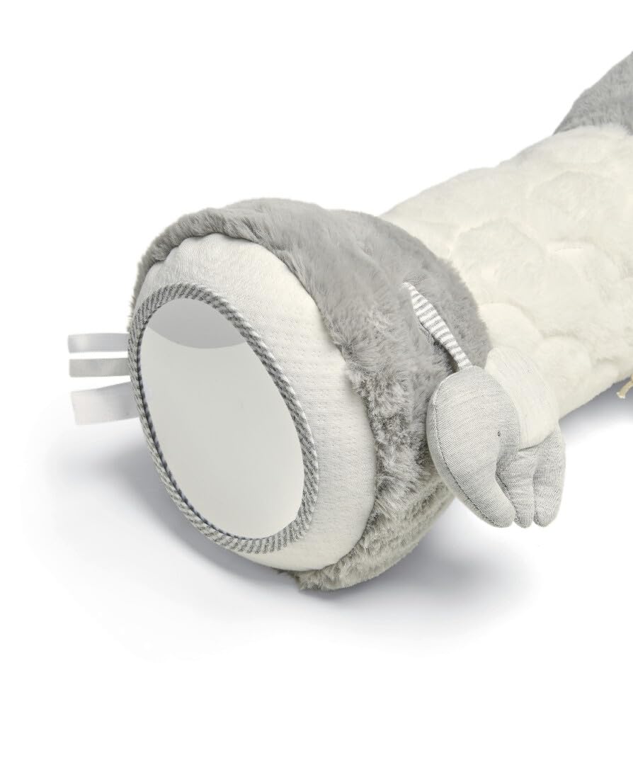 Mamas & Papas Tummy Time Roll - Supportive Soft Baby Pillow with Rattle for Early Development 9