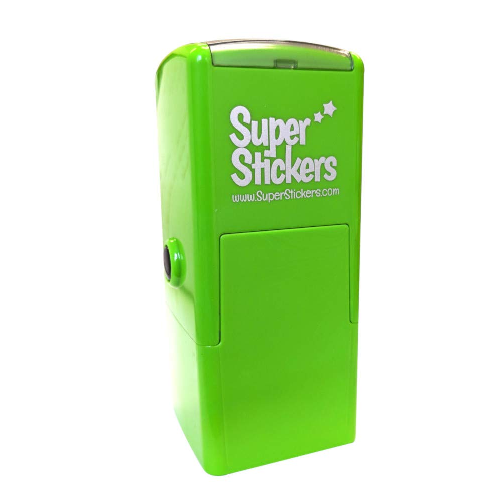 SuperStickers Verbal Feedback Given Pre-Inked Stamper | Green Ink | 28mm Impression