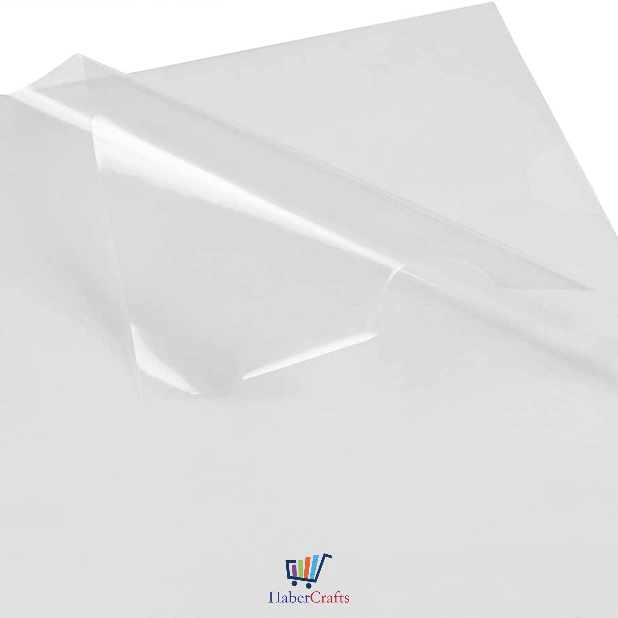 Habercrafts Heavy Duty Clear Plastic A4 File Wallets - Top & Side Opening | 150 Micron | 25 Pack 8