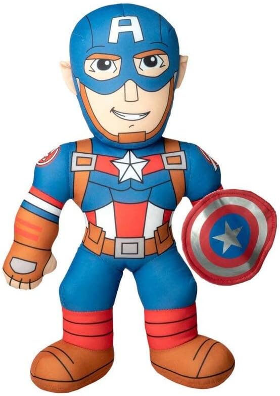 Avengers Captain Merica Sound 15" Plush Toy - Interactive Superhero Stuffed Animal for Kids