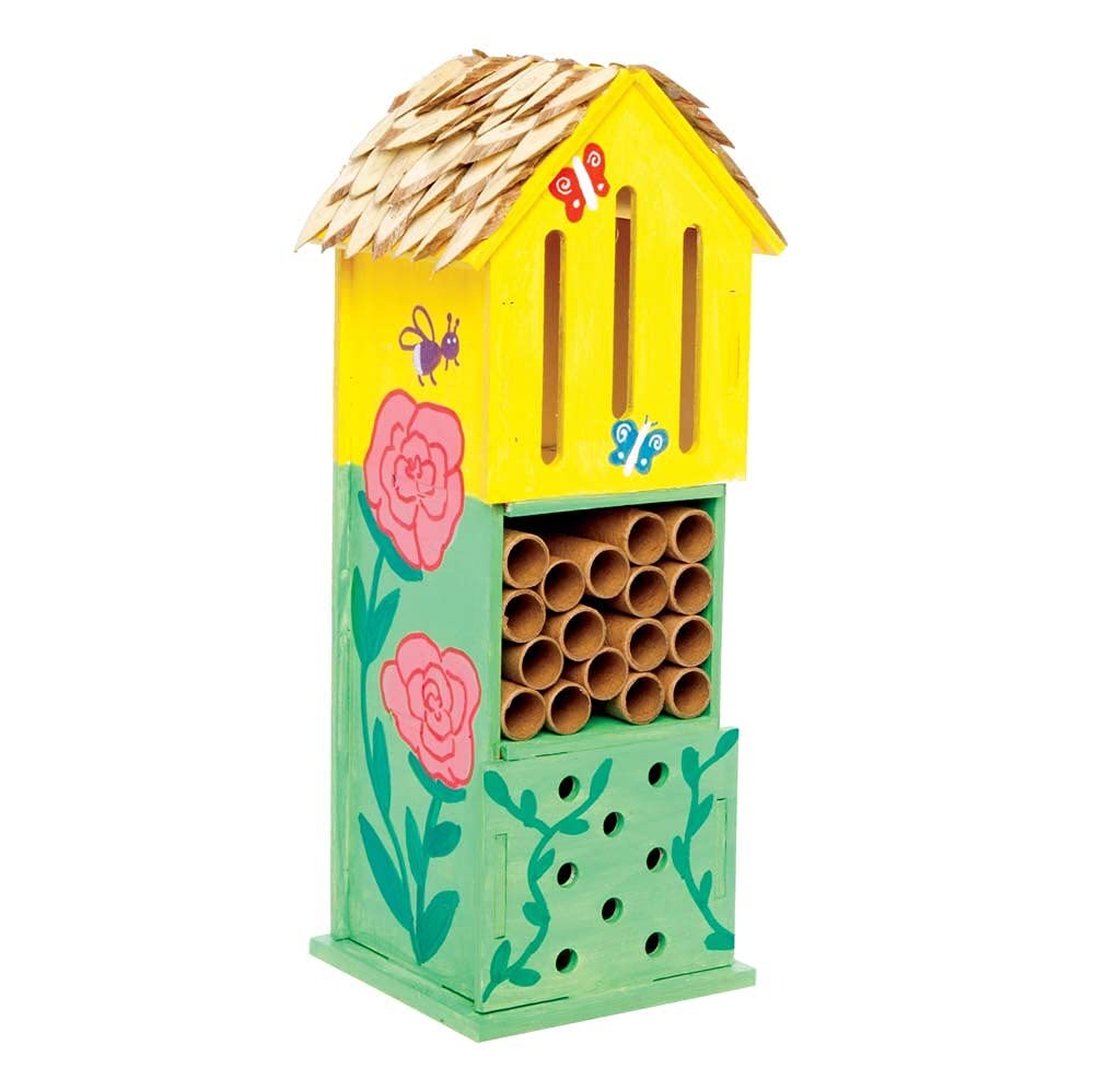Baker Ross FE508 Wooden Bug Hotel Kits - Pack of 2 | 3mm Plywood | Ages 3+ 4
