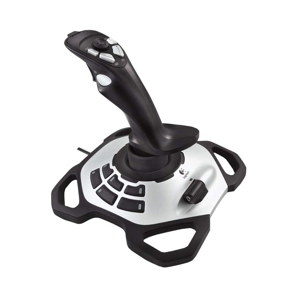 Logitech G Extreme 3D PRO Joystick - 12 Programmable Buttons, 8-Way Hat Switch, Rapid-Fire Trigger, Weighted Base, USB, PC - Black 1