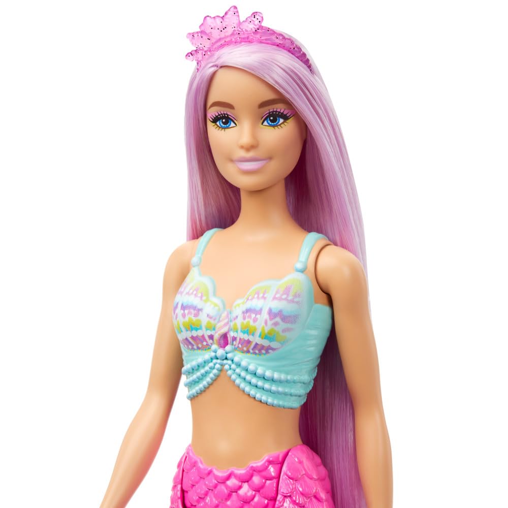 Barbie Mermaid Doll with 7-Inch Pink Fantasy Hair & Styling Accessories - Inspired by A Touch of Magic 10