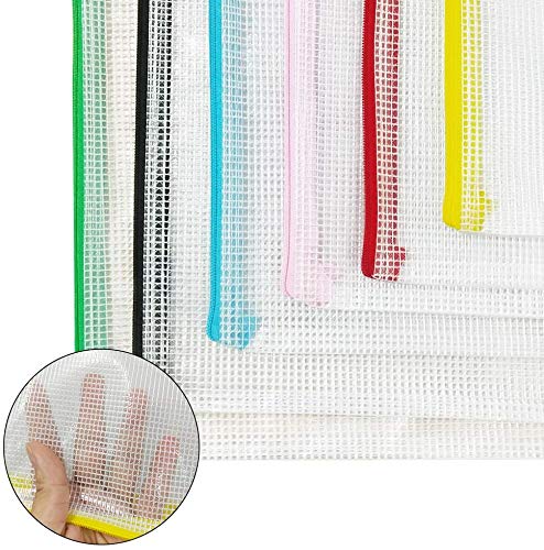 NORTHERN BROTHERS A5 Plastic Zip Wallets Folder - 24 Pack, 8 Colors, PVC 4