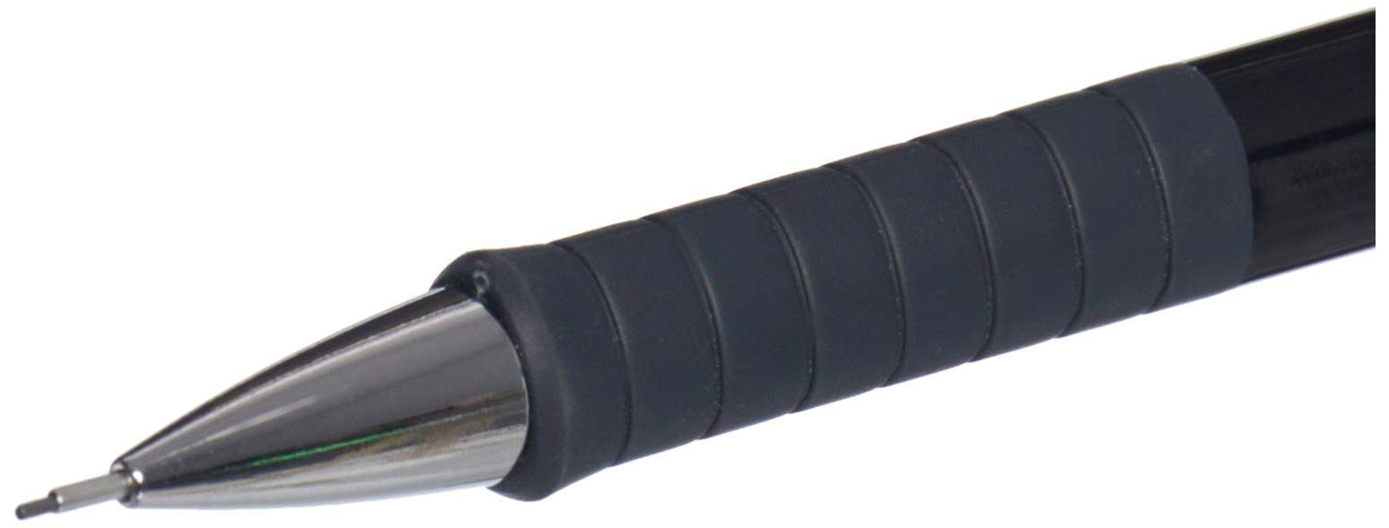 Faber-Castell Apollo Mechanical Pencil - 0.7mm HB Lead | Cushioned Tip | Ergonomic Grip | Black